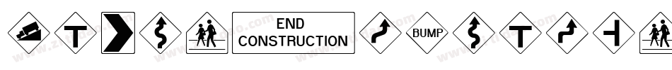 FontsVectorIso7010WarningSign字体转换
