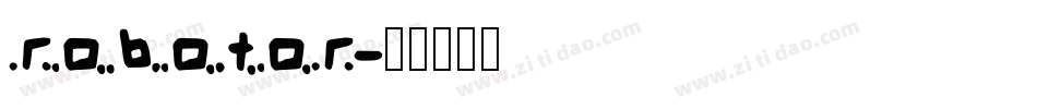 robotor字体转换