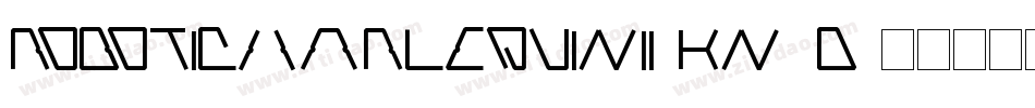 RoboticHarlequinIi-Kn1D字体转换