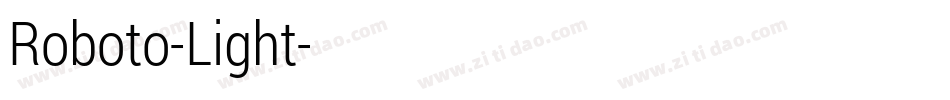 Roboto-Light字体转换