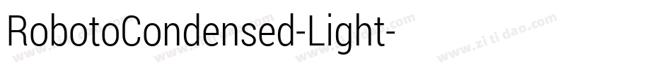 RobotoCondensed-Light字体转换