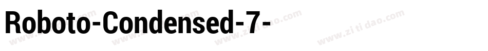 Roboto-Condensed-7字体转换