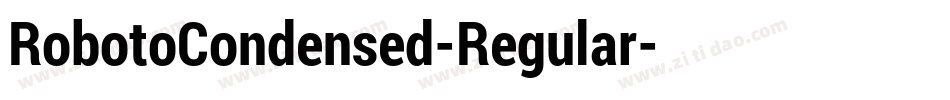 RobotoCondensed-Regular字体转换