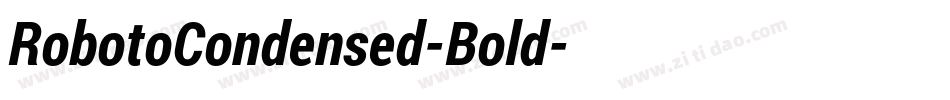 RobotoCondensed-Bold字体转换