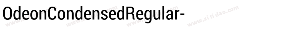 OdeonCondensedRegular字体转换