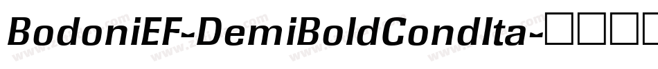 BodoniEF-DemiBoldCondIta字体转换