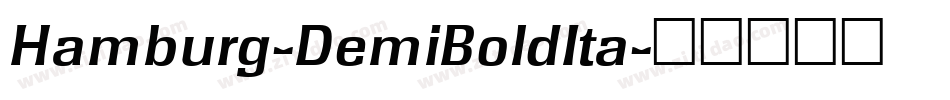 Hamburg-DemiBoldIta字体转换
