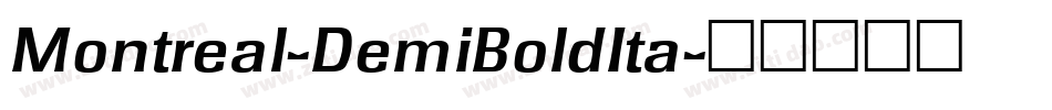 Montreal-DemiBoldIta字体转换