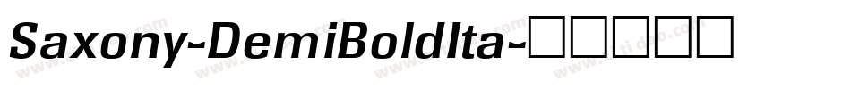 Saxony-DemiBoldIta字体转换