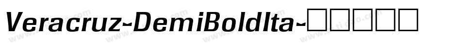 Veracruz-DemiBoldIta字体转换