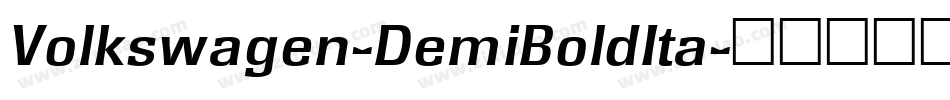 Volkswagen-DemiBoldIta字体转换