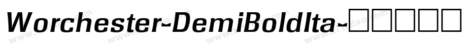 Worchester-DemiBoldIta字体转换