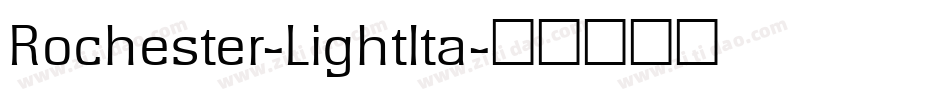 Rochester-LightIta字体转换