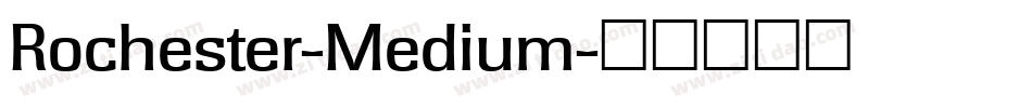Rochester-Medium字体转换