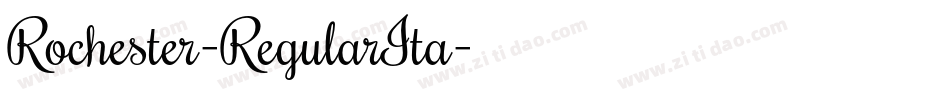 Rochester-RegularIta字体转换
