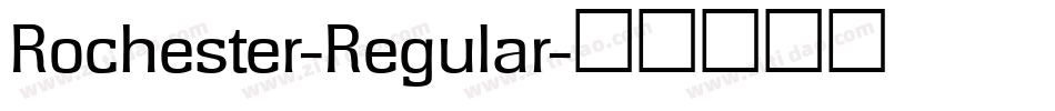 Rochester-Regular字体转换
