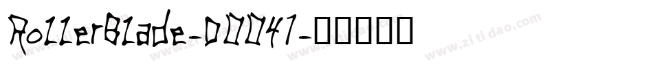 RollerBlade-DOO41字体转换