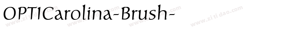 OPTICarolina-Brush字体转换