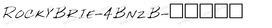 RockyBrie-4BnzB字体转换