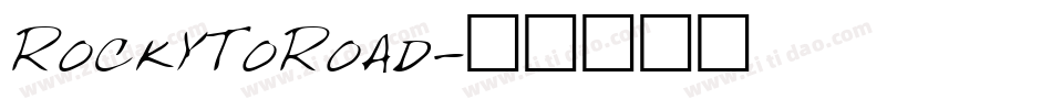 RockyToRoad字体转换