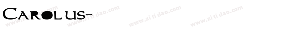 Carolus字体转换