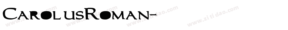 CarolusRoman字体转换