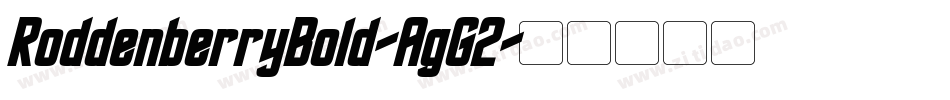 RoddenberryBold-AgG2字体转换