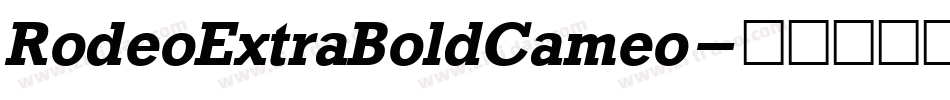 RodeoExtraBoldCameo字体转换