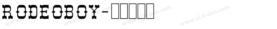 Rodeoboy字体转换
