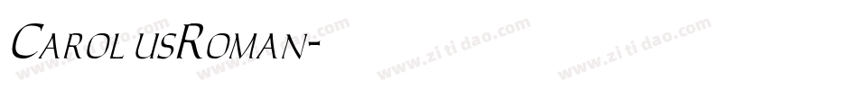 CarolusRoman字体转换