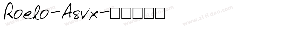 Roelo-A8vx字体转换
