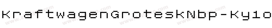 KraftwagenGroteskNbp-Ky1o字体转换