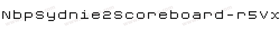 NbpSydnie2Scoreboard-r5Vx字体转换