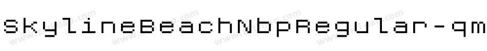 SkylineBeachNbpRegular-qmrd字体转换