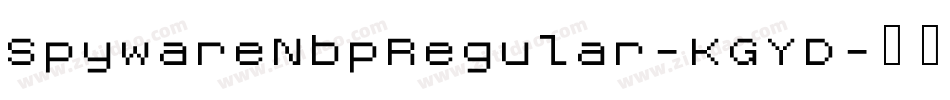 SpywareNbpRegular-KGYD字体转换