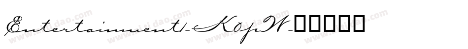Entertainment1-K0pW字体转换