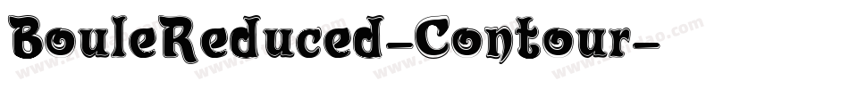 BouleReduced-Contour字体转换