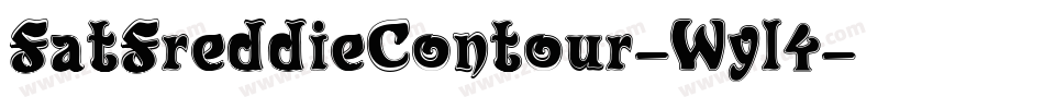 FatFreddieContour-Wyl4字体转换