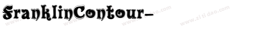 FranklinContour字体转换