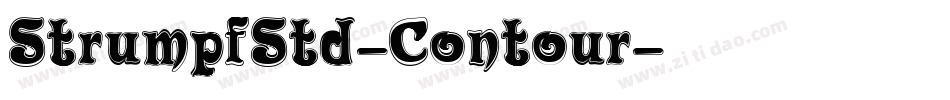 StrumpfStd-Contour字体转换