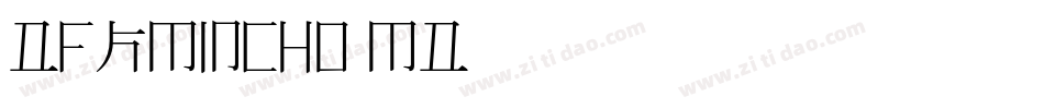 DFKMincho-Md字体转换