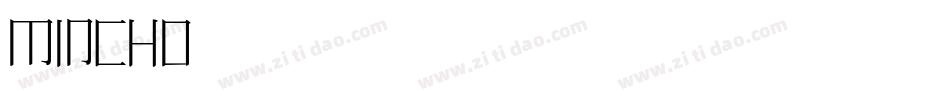 Mincho字体转换