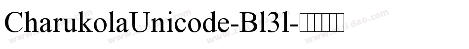 CharukolaUnicode-Bl3l字体转换