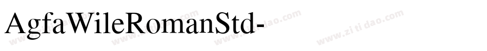 AgfaWileRomanStd字体转换