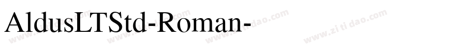AldusLTStd-Roman字体转换