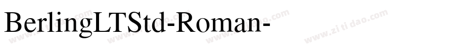 BerlingLTStd-Roman字体转换