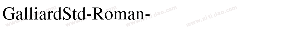 GalliardStd-Roman字体转换