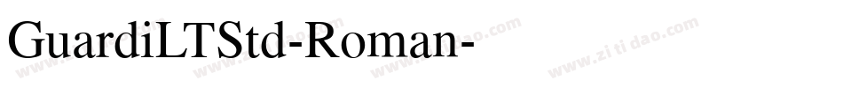 GuardiLTStd-Roman字体转换