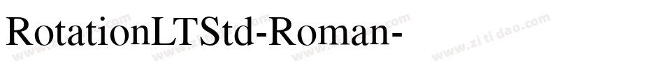 RotationLTStd-Roman字体转换