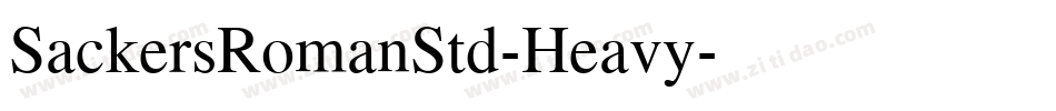 SackersRomanStd-Heavy字体转换